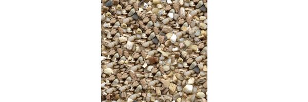 gravel, sand, stones