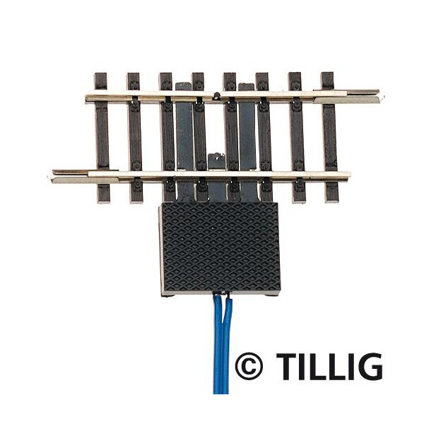 Tillig 83156 Unterbrechergleis Länge 41,5 mm, einseitig getrennt, mit 2 Anschlüssen, TT