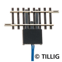 Tillig 83156 Unterbrechergleis Länge 41,5 mm, einseitig getrennt, mit 2 Anschlüssen, TT