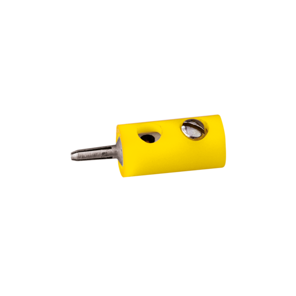 Brawa 3051 Stecker, rund, 10 Stück, gelb