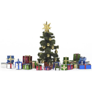 Busch 1140 Weihnachtsgeschenke-Set, H0