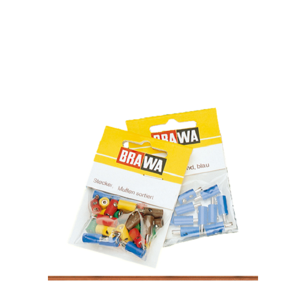 Brawa 3045 Muffen, rund, 10 Stück, blau