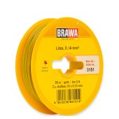 Brawa 3151 Schaltlitze 0,14mm², 25 m, gelb