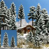 Busch 6152 2 snow-covered spruces, H0