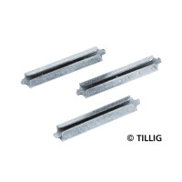 Tillig 86102 Schienenverbinder blank Neusilber (25 Stück), TT/H0