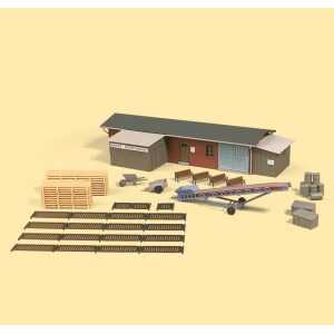 Auhagen 13319 Builders yard with accessories, TT