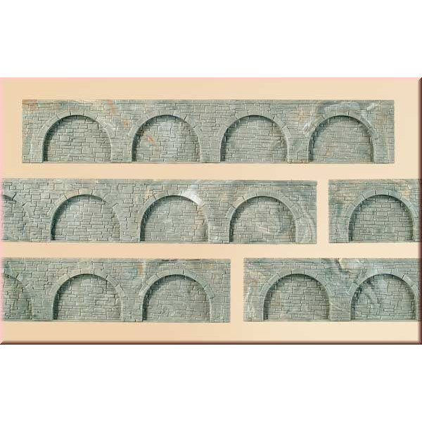 Auhagen 43628 6 Arkadenteile, je 194 x 32 mm, TT
