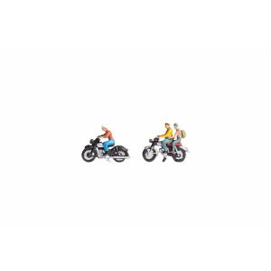 Noch 45904 Motorcycles & Riders, 3 figures + 2 motorcycles, TT