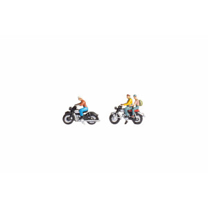 Noch 45904 Motorcycles & Riders, 3 figures + 2...
