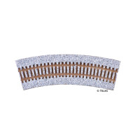 Tillig 86352 Gebogene Gleisbettung für R01-R04, 30°, TT