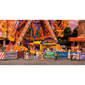 Faller 140358 Fairground barriers and signs, H0