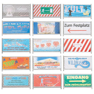 Faller 140358 Fairground barriers and signs, H0