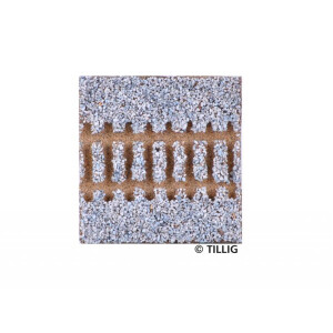 Tillig 86356 Gerade Gleisbettung G3 - Länge 43 mm, TT