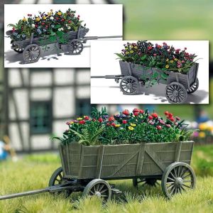 Busch 1228 Cart with Flowers, H0