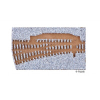 Tillig 86362 Gleisbettung für EW1 - linke Weiche (83321), 15°, TT