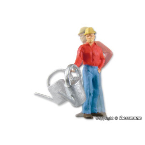 Viessmann 1526 Hobbygärtner mit Gießkanne,...