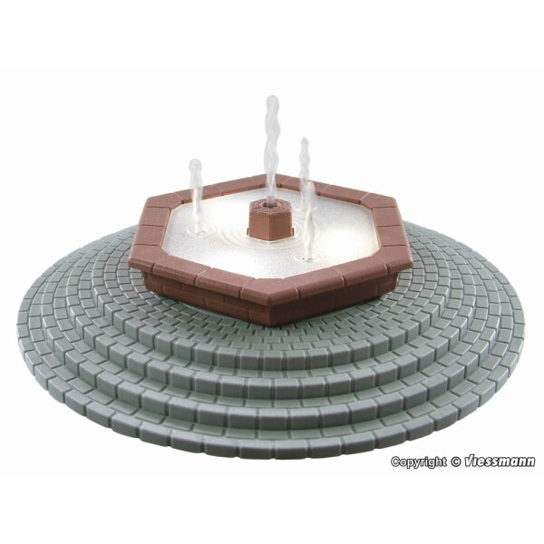 Viessmann 1316 Mehrstrahliger Zierbrunnen mit LED-Beleuchtung, H0