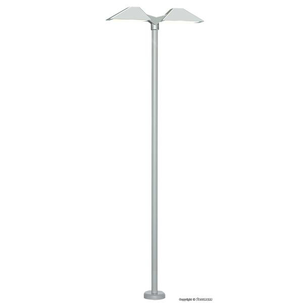 Viessmann 6084 Moderne Bahnsteigleuchte doppelt, LED weiß, 105 mm hoch, H0