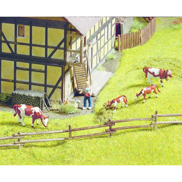 Noch 13010 Rundholzzaun, ca. 100 cm lang, H0
