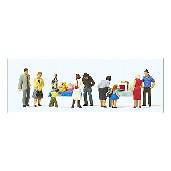Preiser 10595 Flohmarkt (1), H0