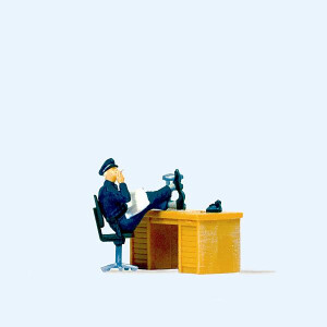Preiser 29089 Sitzender Polizist, USA, H0