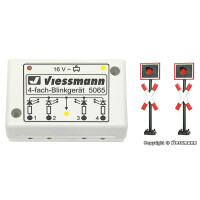 Viessmann 5801 Andreaskreuze, 2 Stück mit Blinkelektronik, N