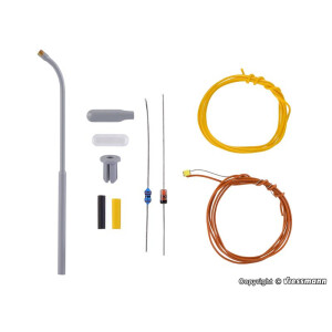 Viessmann 6622 Bausatz Peitschenleuchte, LED weiß,...