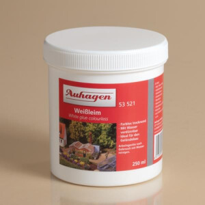 Auhagen 53521 1 Dose Weißleim, farblos, 250 ml