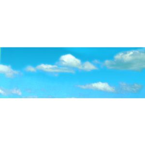 Vollmer 46112 Hintergrundkulisse Wolken, 3-teilig, 266 x 48 cm