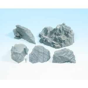 Noch 58451 Struktur-Felsstücke Granit, 5 Stück, N - H0