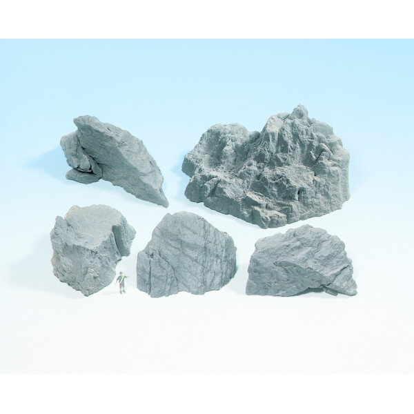 Noch 58451 Struktur-Felsstücke Granit, 5 Stück, N - H0
