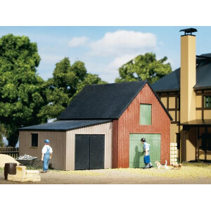 Auhagen 11408 Lagerschuppen mit Garage, H0