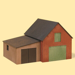 Auhagen 11408 Lagerschuppen mit Garage, H0