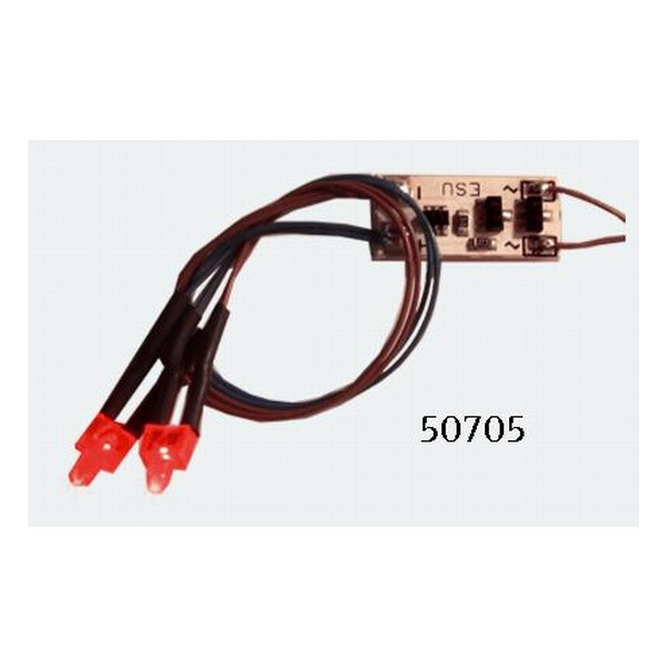 ESU 50705 LED lighting strip, taillight, 2 LED, red