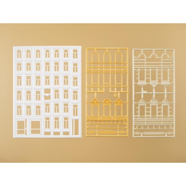 Auhagen 48651 Fenster und Gewände für Wohngebäude, H0