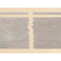 Auhagen 42649 2 stone walls with end stones, H0/TT
