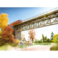 Noch 67010 Steel Bridge with bridgeheads, Laser-Cut kit, H0