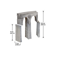 Noch 58665 Quarrystone Viaduct, curved, handpainted, H0