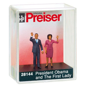 Preiser 28144 President Obama and The First Lady, H0