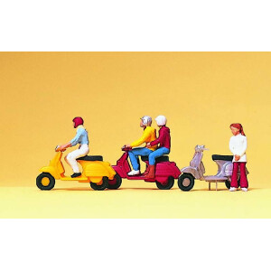 Preiser 10128 Motorroller »Vespa«-Fahrer, H0