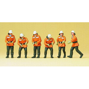Preiser 10242 Feuerwehrmänner im Einsatz, H0