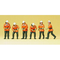 Preiser 10242 Feuerwehrmänner im Einsatz, H0