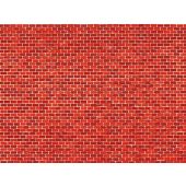 Auhagen 50104 5 Pappen Ziegelmauer, rot, je 22 x 10 cm,...