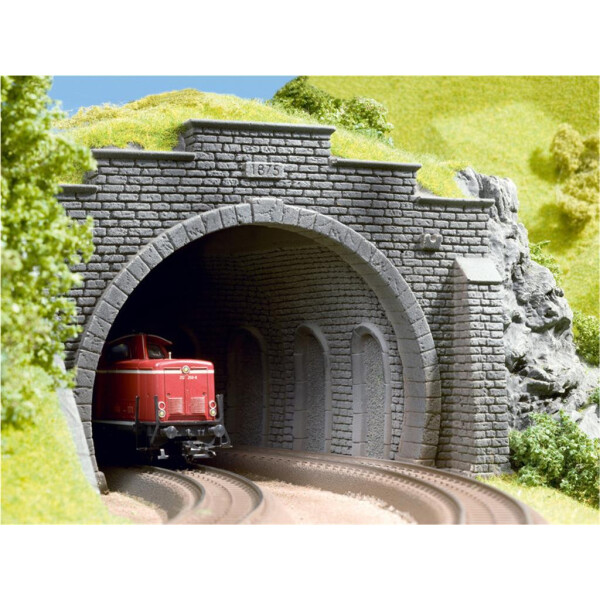 Noch 58031 Tunnel-Innenwand, gebogen, 2 Stück, handbemalt, H0