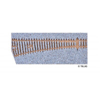 Tillig 86371 Gleisbettung für K1 - Kreuzung (83160), 15°, TT