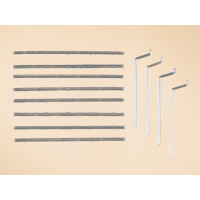 Auhagen 48643 Drainpipes and eavestroughs, H0/TT