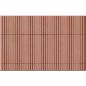 Auhagen 52432 Decorative panels troughed sheeting, reddish-brown, H0