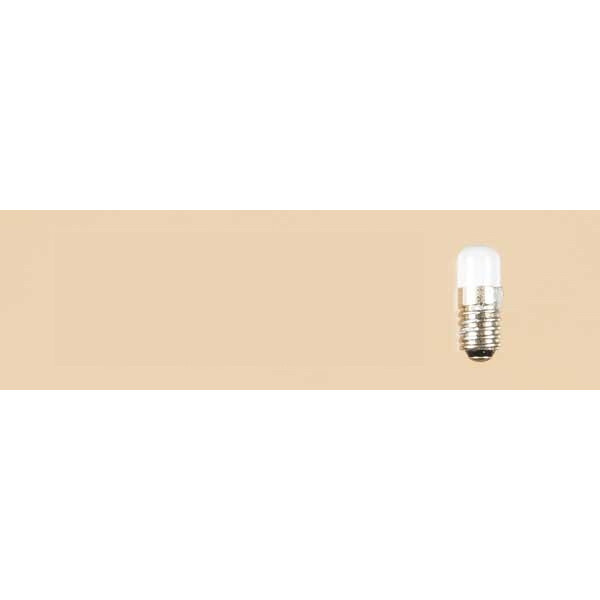 Auhagen 55754 E 5,5 Glühlampe mit Schraubsockel (Zylinder) opal, 16 V