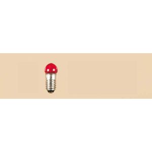 Auhagen 56781 E 5,5 Glühlampe mit Schraubsockel (Kugel) rot, 19 V