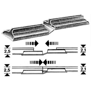 Fleischmann 6437 Übergangs-Schienenverbinder, H0